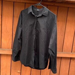 Express women’s black boyfriend portofino shirt